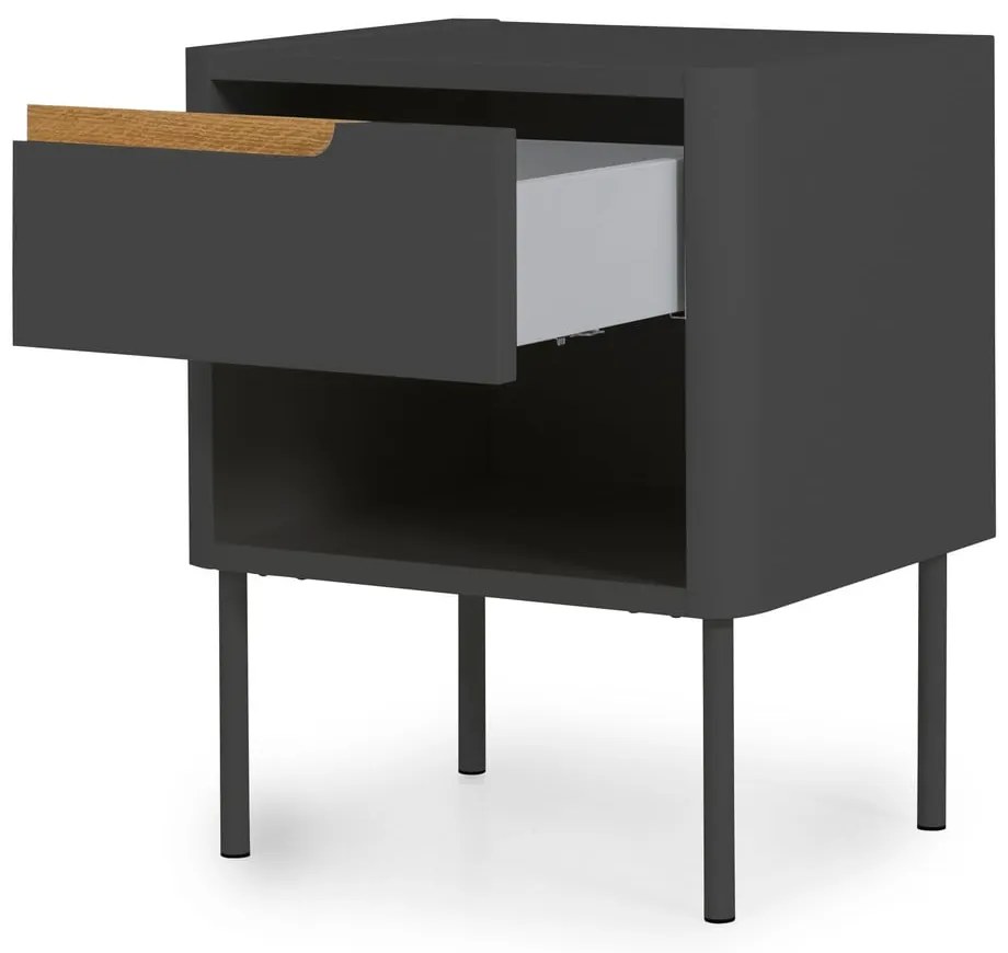 Noptieră Tenzo Switch, gri antracit