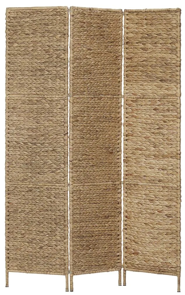 247345 vidaXL Paravan cameră cu 3 panouri, 116 x 160 cm, zambilă de apă