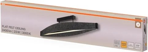 Osram DECOR FLAT - Plafonieră aplicată LED, 23W/230V, gri