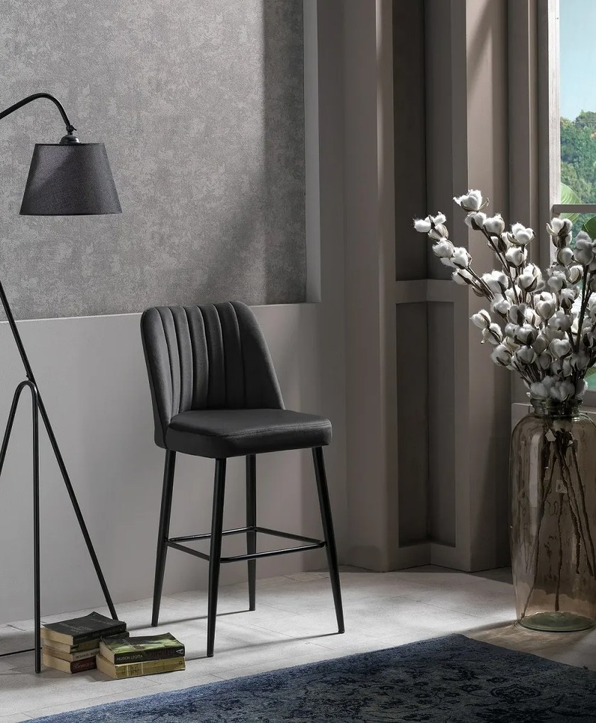 Set de scaune de bar Vento Anthracite, 2 buc., 2 buc.