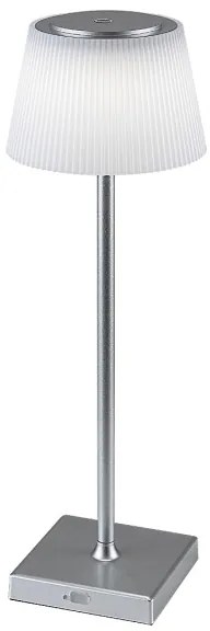 Lampă LED reîncărcabilă dimabilă de masă Rabalux 76013 TAENA 4W/3,7V IP44 argintiu