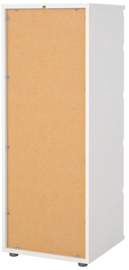 Comodă albă înaltă 40x107 cm Nova – Tvilum