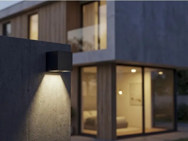 Kanlux REKA 28996-LED — Aplică LED solară de perete, 3W, 230V, 3000/4000/6500K, IP65, negru