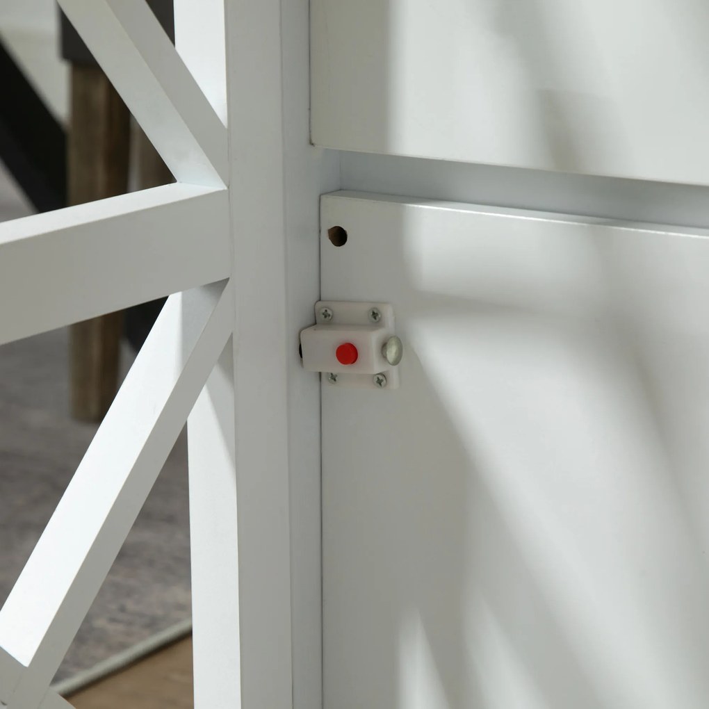 HOMCOM Cărucior de Bucătărie Pliabil Cărucior Auxiliar cu Roți Cărucior Verdulero cu 2 Rafturi pentru Sufragerie 60x40x84 cm Alb | Aosom Romania