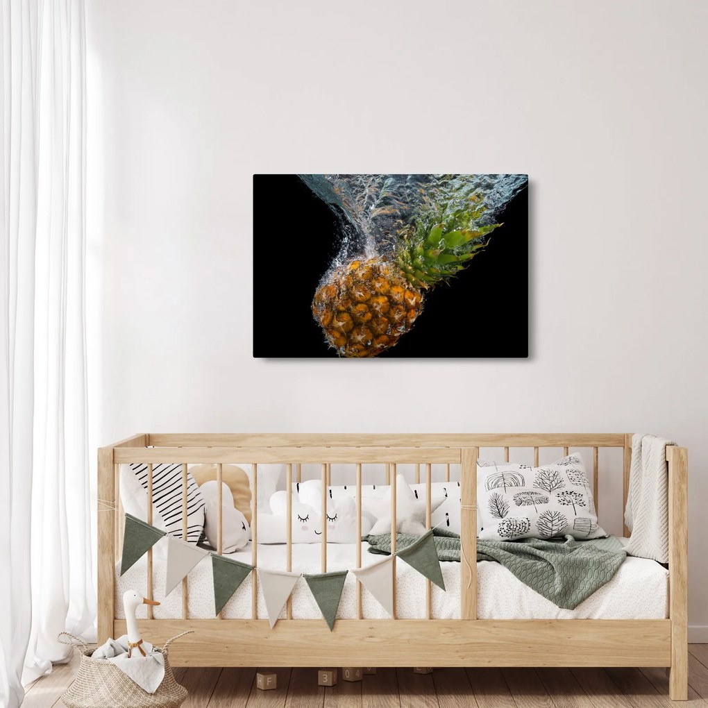 Tablou cu anans în apă (90x60 cm)