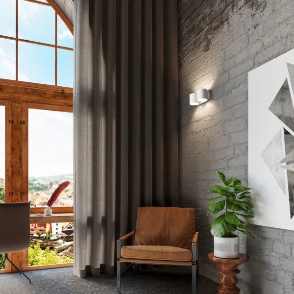 Sollux SL.0659 - Aplica de perete ORBIS 2xG9/40W/230V albă