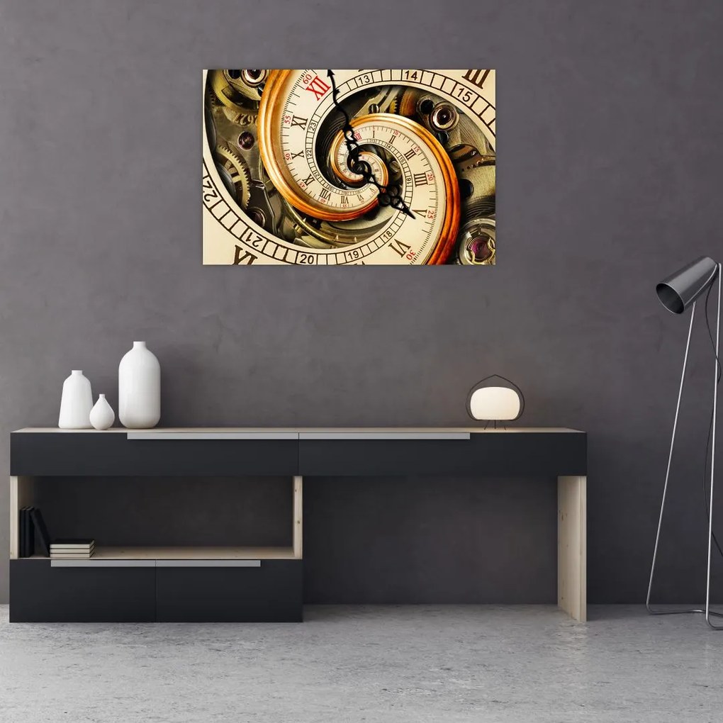 Tablou cu ceas (90x60 cm)