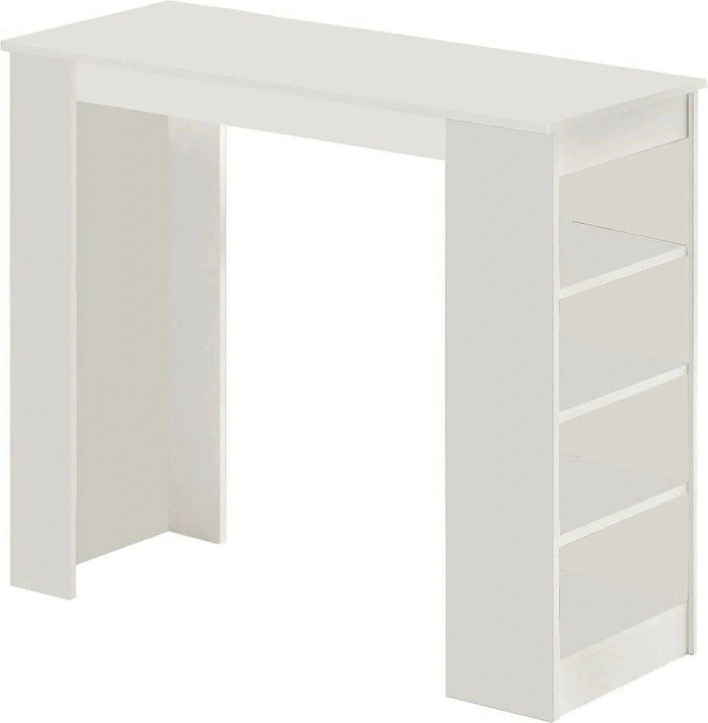 Masa bar ST1 - W, alb, PAL melaminat, 120x52x102 cm