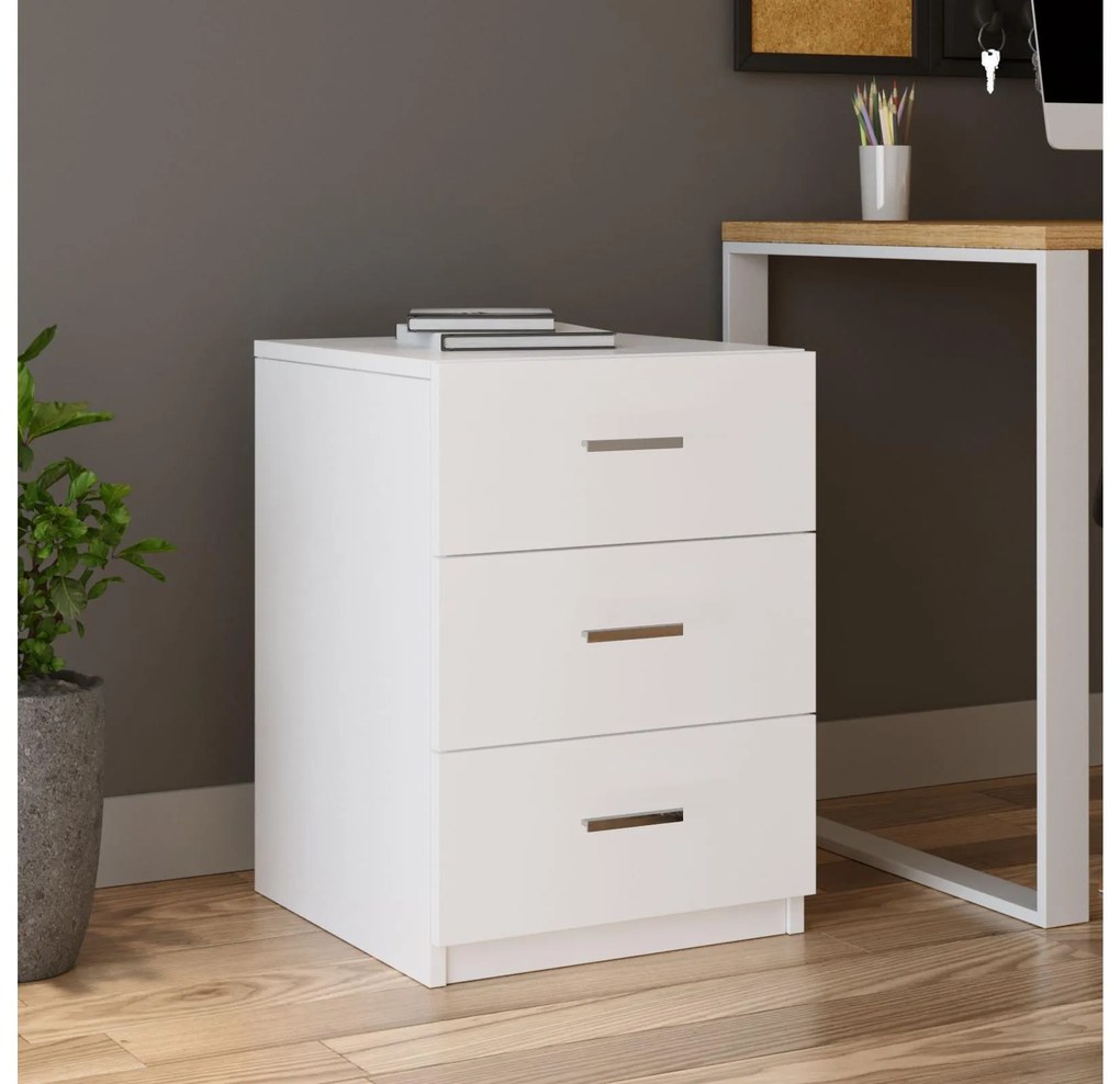 Set mobilier birou Volgenzo 12 (alb). 1107157