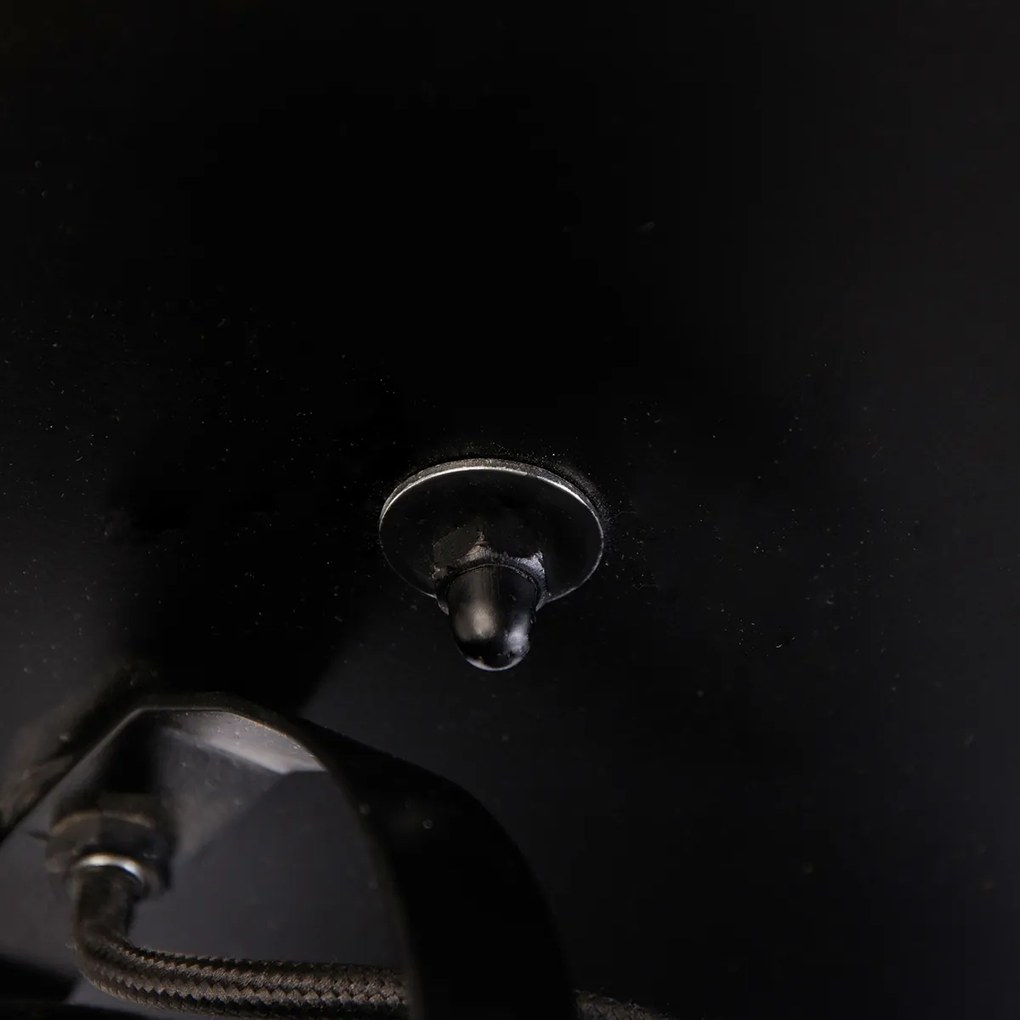 Proiector industrial negru cu alamă 3 lumini - Haicha