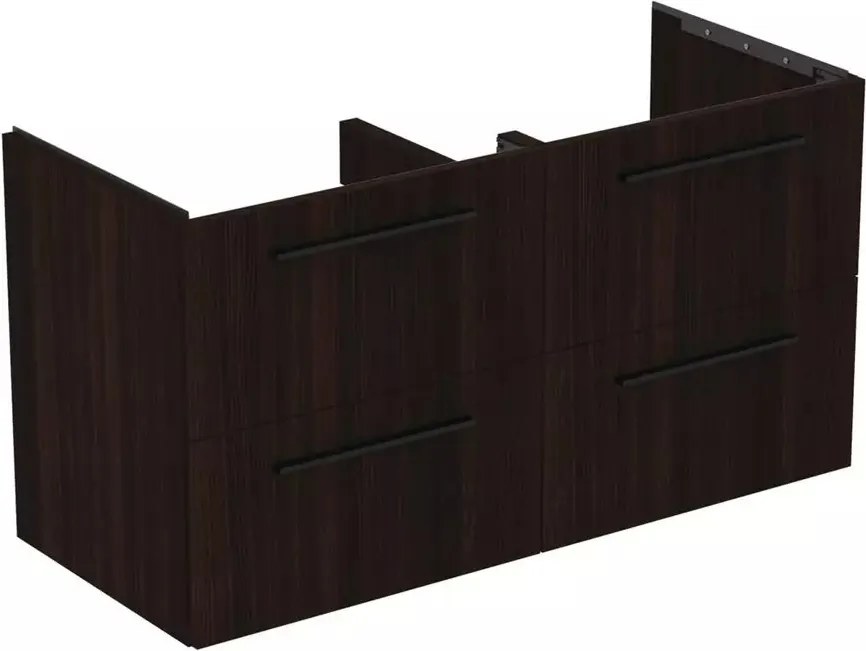 Dulap baza suspendat Ideal Standard i.life B finisaj stejar cafeniu 4 sertare 120 cm