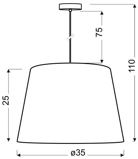 Lustră pe cablu AMERICANO 1xE27/60W/230V