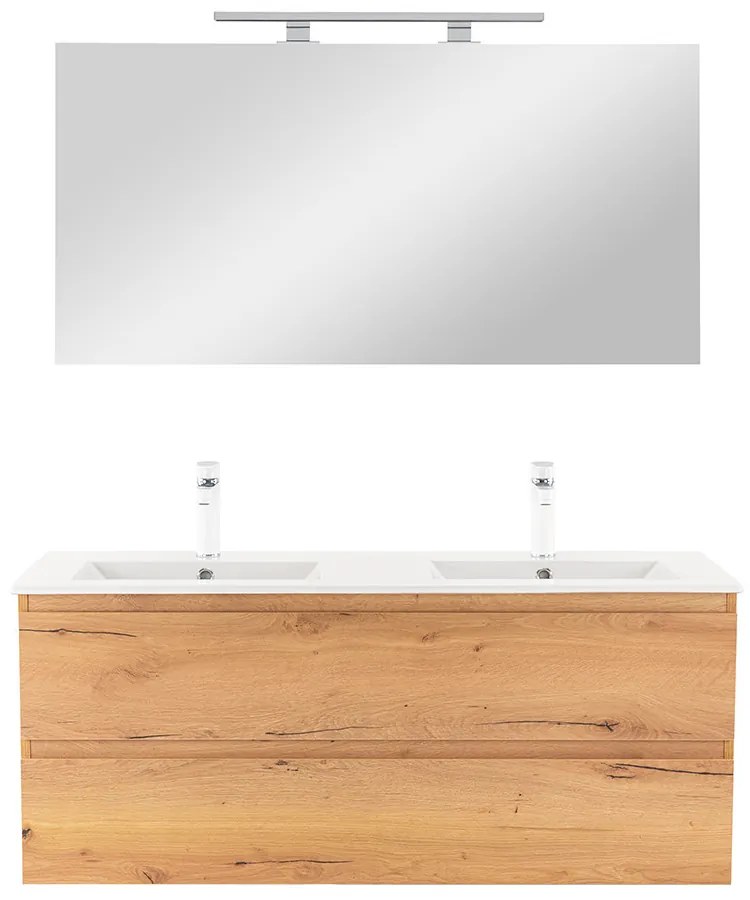 Mobilier complet de baie Vario Forte 120 stejar-stejar