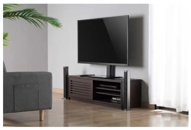 Suport rotativ pe masă pentru TV Brateck LDT03-23L, negru