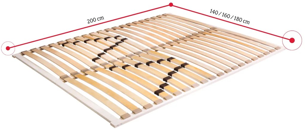 Supermobel Somieră TWIST DUO, 160x200 cm