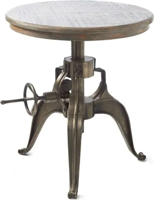 Masa design industrial cu inaltime reglabila, diametru 56cm, Grand Central 262810RM