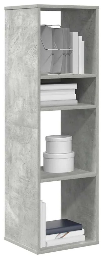 vidaXL Bibliotecă, gri beton, 34x31x112 cm, lemn prelucrat