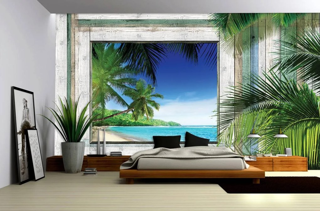 Fototapet - Plajă, mare, nisip (152,5x104 cm)