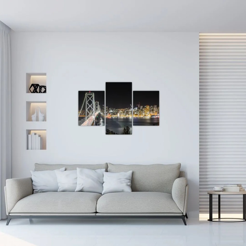 Tablou cu podul Brooklin și New York (90x60 cm)