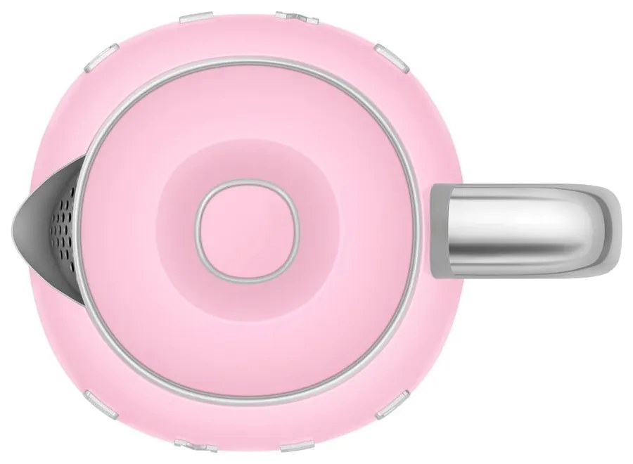 Ceainic electric roz din oțel inoxidabil 800 ml Retro Style – SMEG