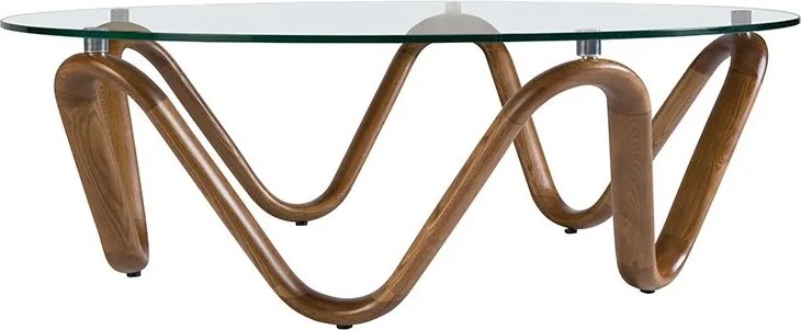 Masuta de cafea design modern Walnut Round