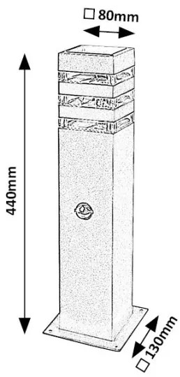 Lampă de exterior cu senzor ANKARA 1xE27/12W/230V IP44 Rabalux 77026
