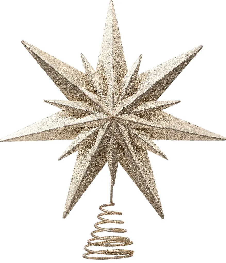 Stea dubla pentru varful bradului de Craciun, Ø 25 cm