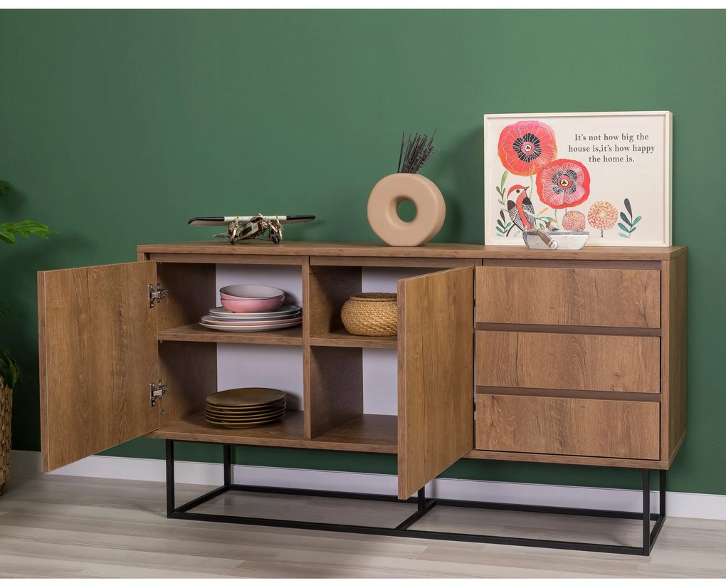 Mobilier living Lexuna 7 (Nuc + Negru). 1088909
