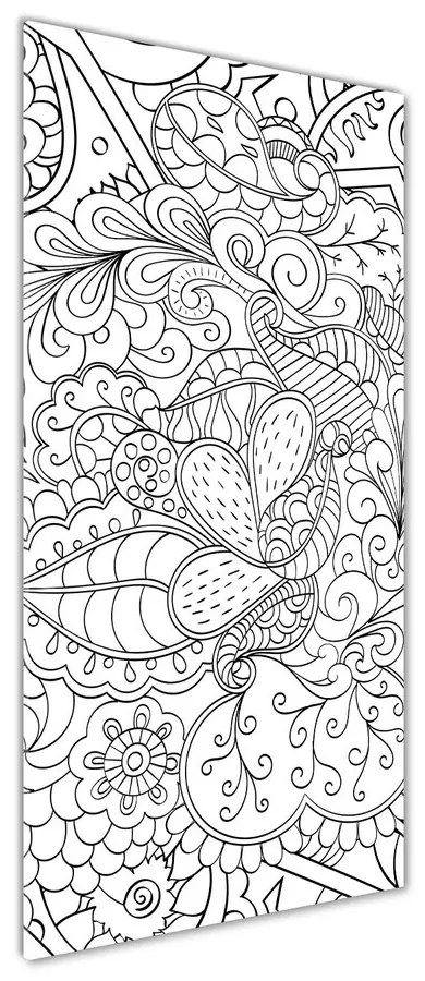 Imagine de sticlă Zentangle fundal