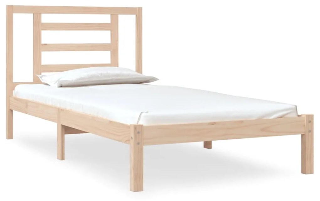 3104313 vidaXL Cadru de pat single, 90x190 cm, lemn masiv de pin