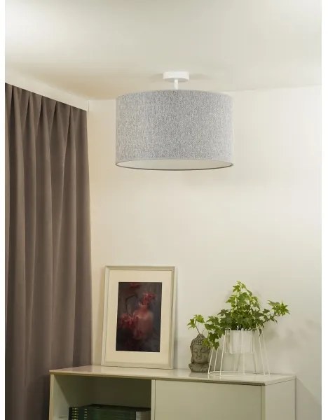 Lustră aplicată ROLLER ECO Duolla RECYCLING 1xE27/15W/230V d. 45 cm gri