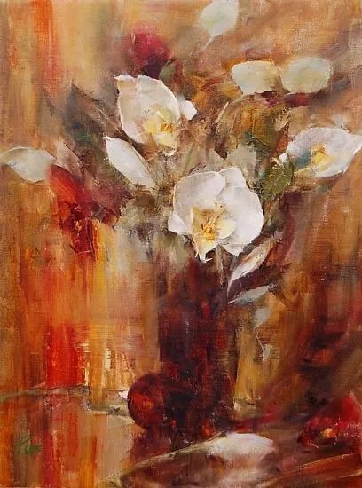 PICTURA IN ULEI Belu Tatiana - FLORAL - BT-35 50 X 40 cm