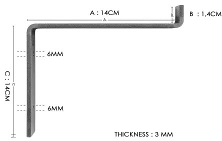 SET 2x raft de perete din molid