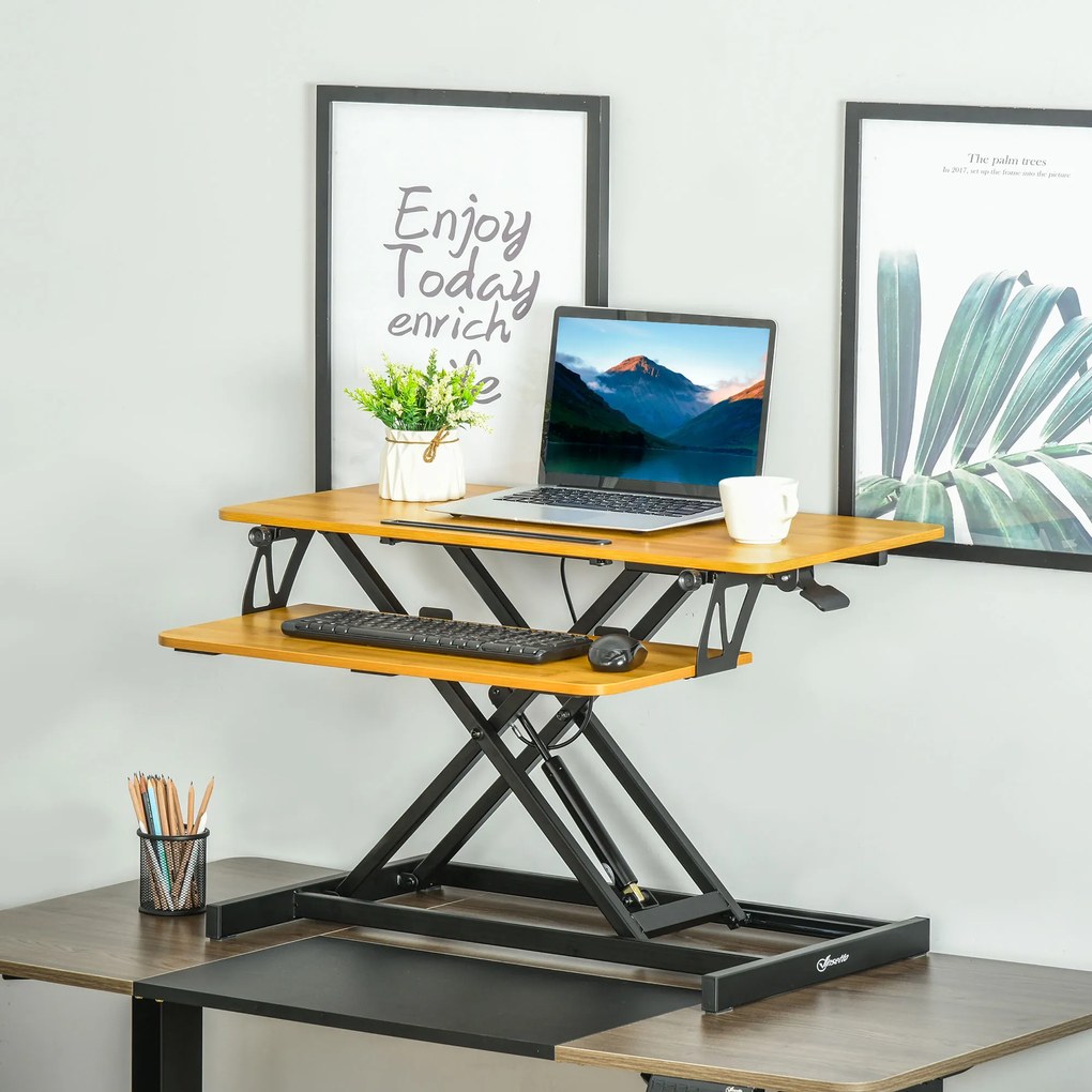 Vinsetto suport reglabil pentru monitor, tastatura si mouse | AOSOM RO