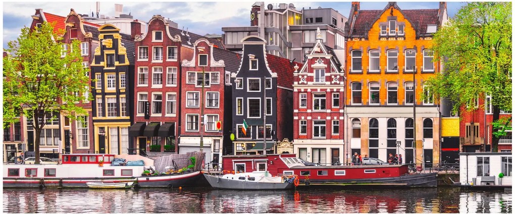 Tablou - Amsterdam, case de dans (120x50 cm)