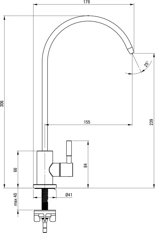 Robinet pentru apă filtrată Finisaj: Negru BEZ_N62F
