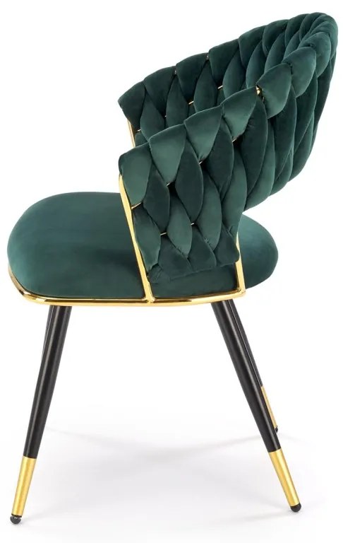 Scaun K551 velvet verde