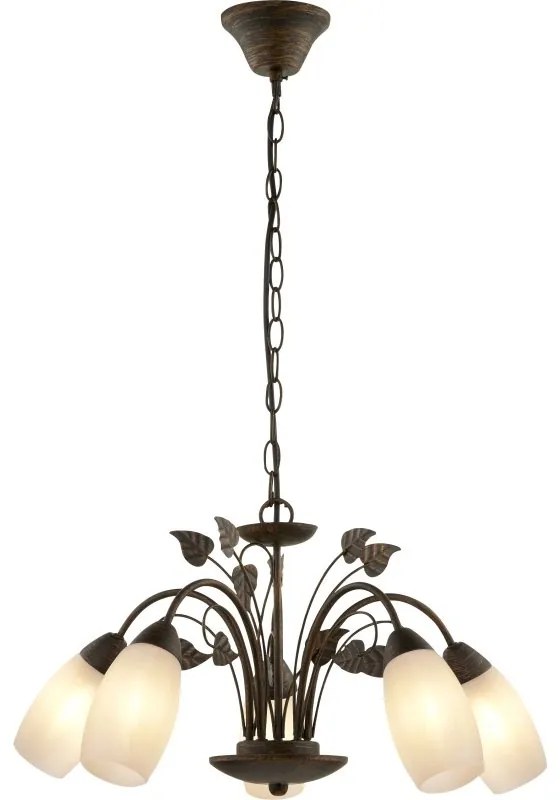 Candelabru rustic metal ruginiu VENEZIA