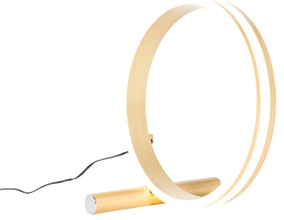 Lampă de masă de design din alamă cu LED inclus, cu dimmer în 3 trepte - Navara