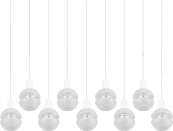 Trio - Candelabru suspendat pe cablu MELA 9xE14/25W/230V, alb