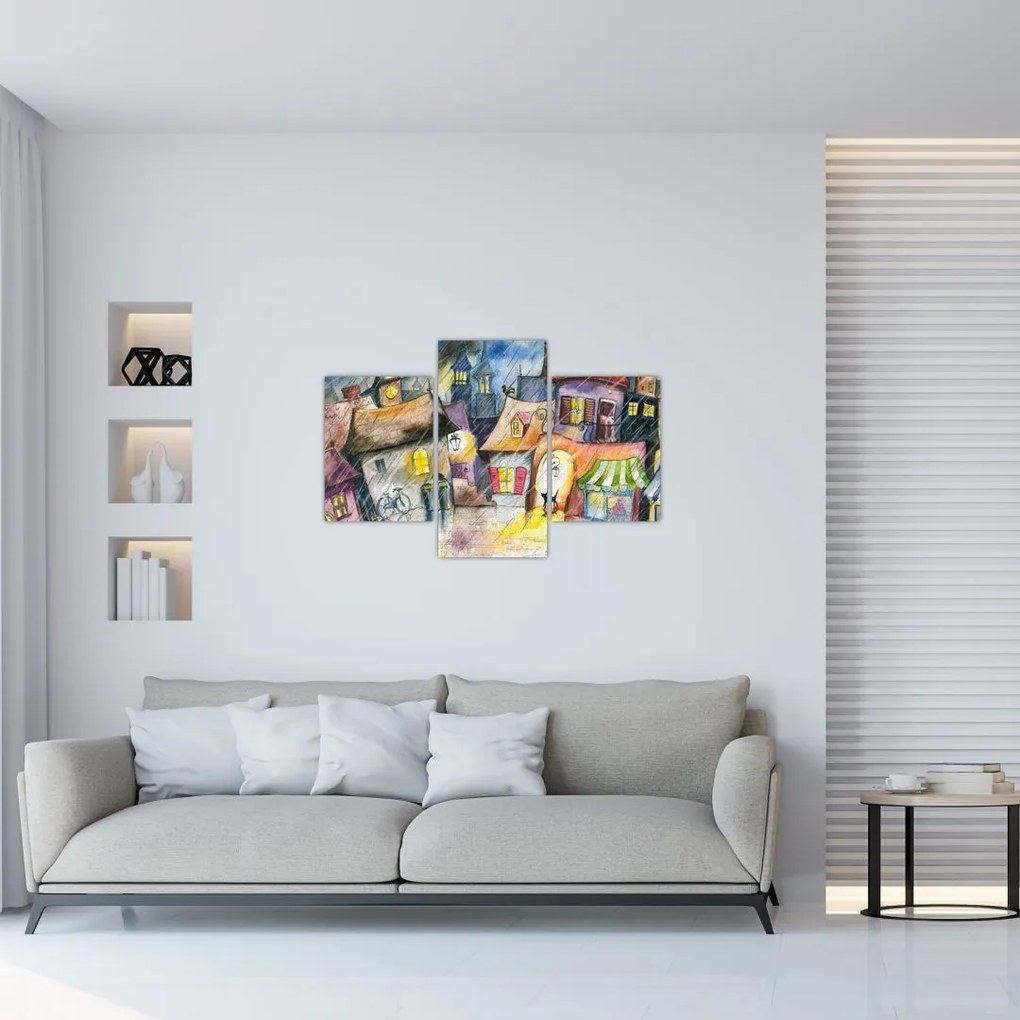 Tablou - Oraș western (90x60 cm)