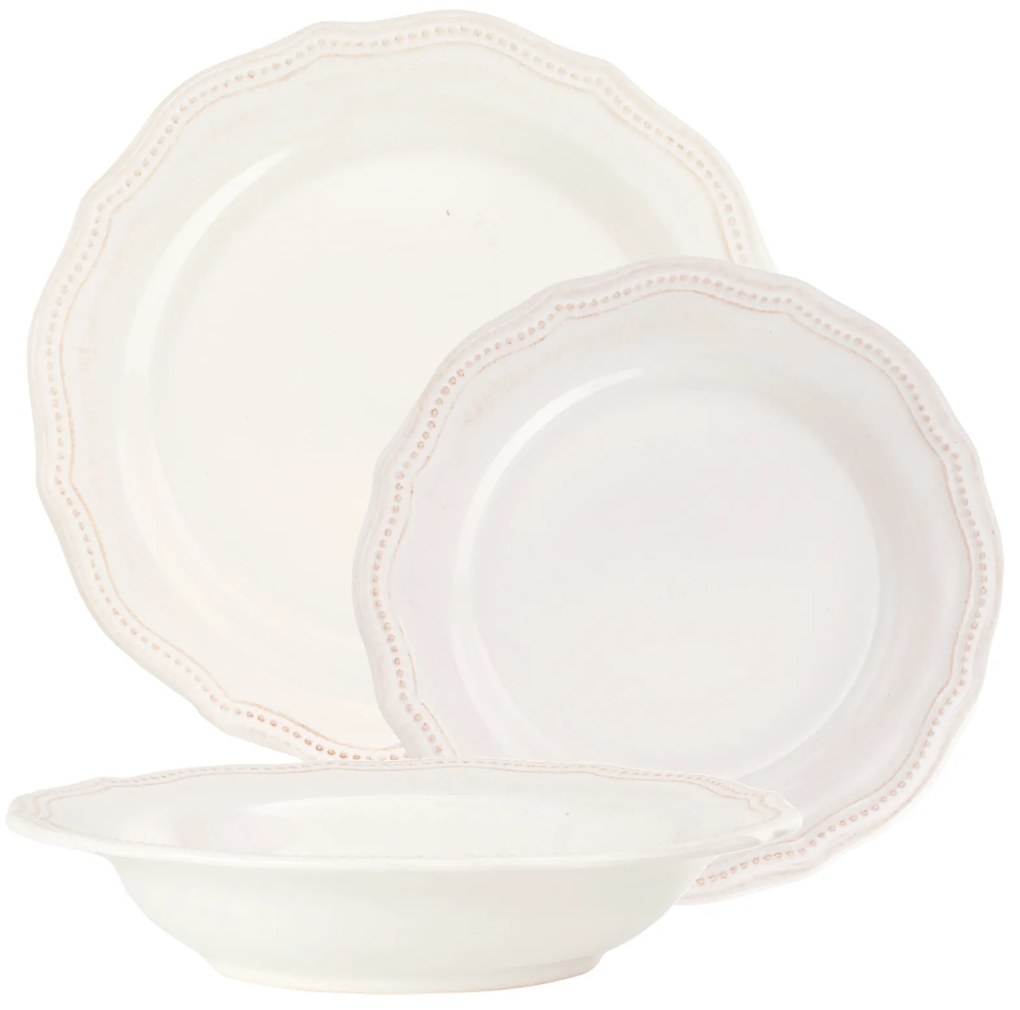 Set 144 Piese Vintage White - Ceramica Premium HORECA