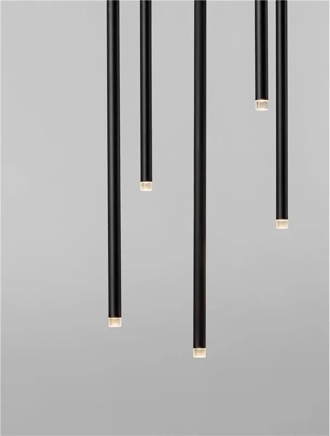 Lustra LED suspendata design minimalist STILVI 15W negru