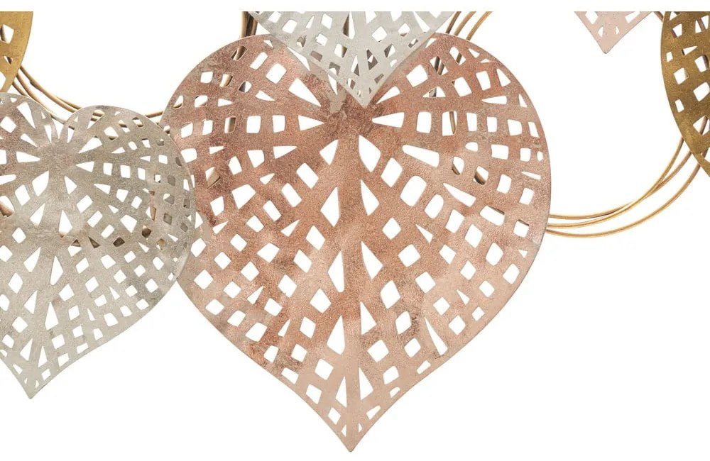 Decorațiune de perete din metal 91x40 cm Hearts – Mauro Ferretti