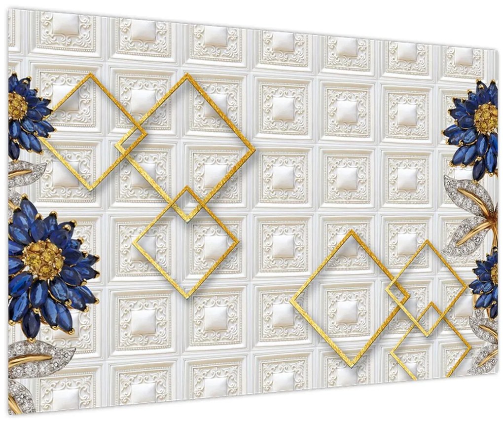 Tablou - Flori de diamant (90x60 cm)