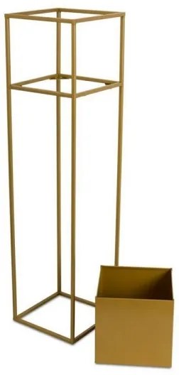 Suport pentru flori 90x24 cm, culoare aurie