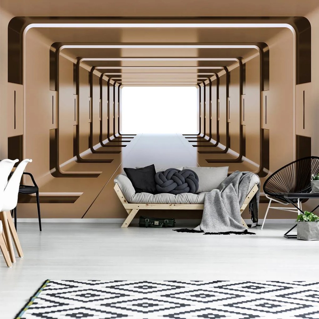 Fototapet - 3D tunel (254x184 cm)