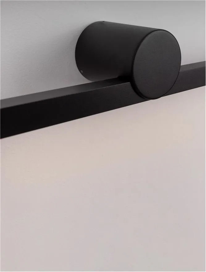 Aplica de perete LED pentru oglinda baie IP54 BREGGO negru, 81cm