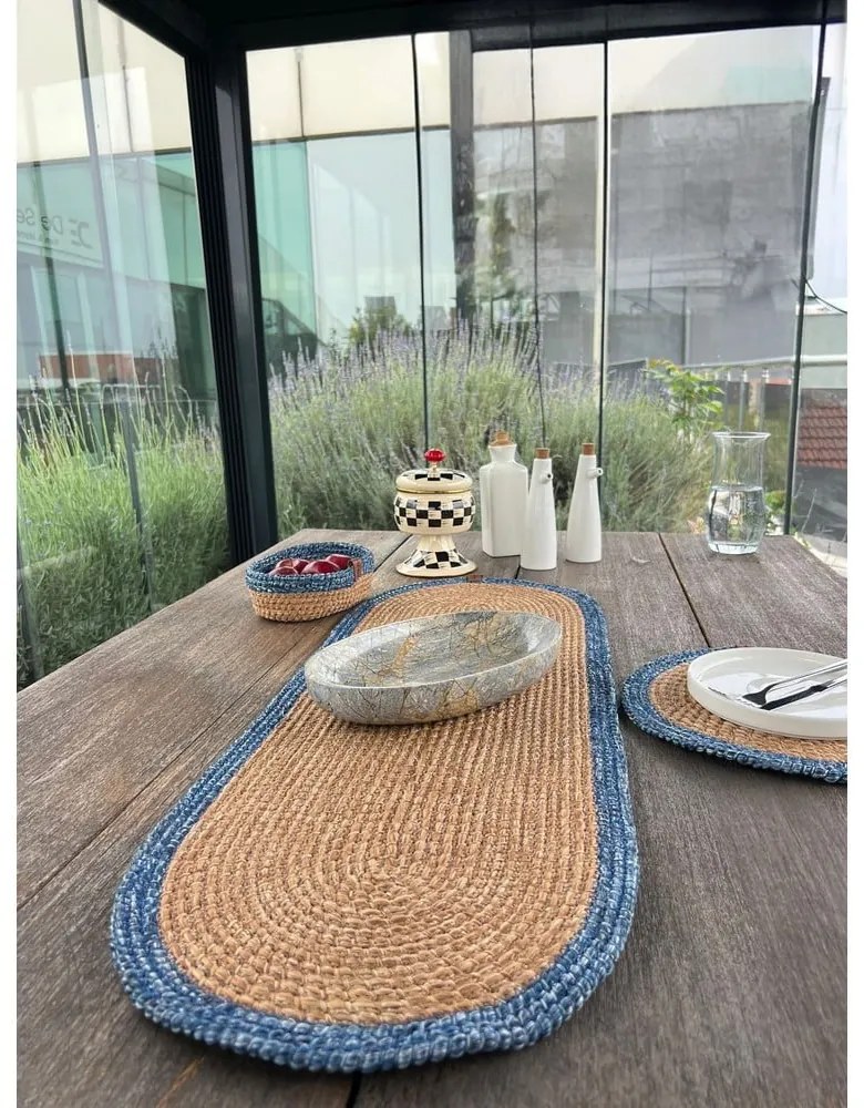 Napron de masă din iută 35x100 cm Wicker – Mila Home Luxury