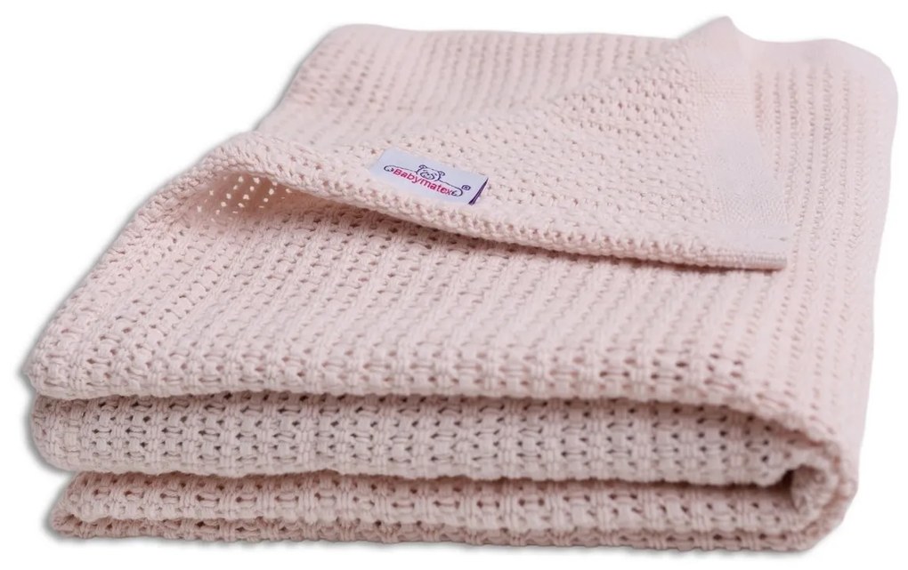 Babymatex Pătură pentru copii Lili pudră, 75 x 100 cm